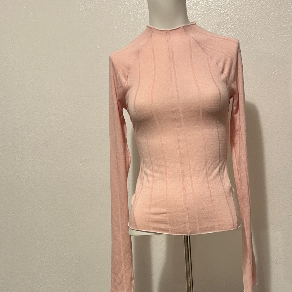 Free People Soft Pink Long Sleeve Top sz:xs